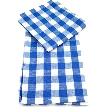Utěrka JAHU Kuchyňská utěrka-100% bavlna -kostka Modrá(50x70cm)