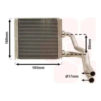 Výměník tepla, vnitřní vytápění AGB 5506N8-1