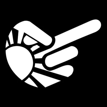 Samolepicí dekorace na vozidlo Samolepka fucker s vlajkou na auto a motorku, tuning nálepka (5783)