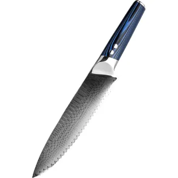Kuchyňský nůž 7" nůž Santoku damašková ocel II.