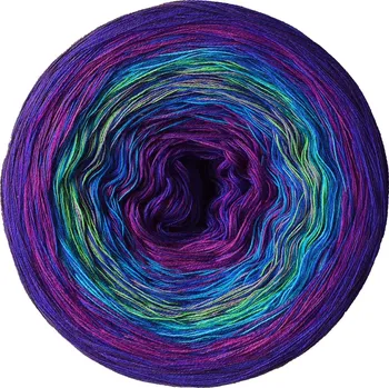 Příze Duhové klubko Vánoční 4 Délka návinu/Hmotnost: 1125 m/225 g