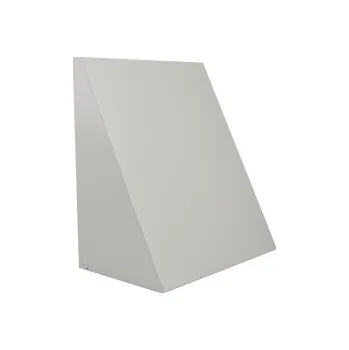 Domácí ventilátor Luftuj LUFTOMET Wall Triangle bílá venkovní mřížka pro vzduchotechniku - 200 mm - LW-T-200-W-NW