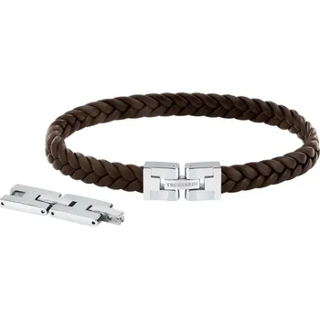 Náramek Pánský náramek Trussardi T-Leather TJAXZ01