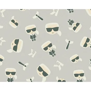 Tapeta KT3-34873 A.S. Création designová luxusní vliesová omyvatelná tapeta na zeď Karl Lagerfeld, velikost 10,05 m x 53 cm