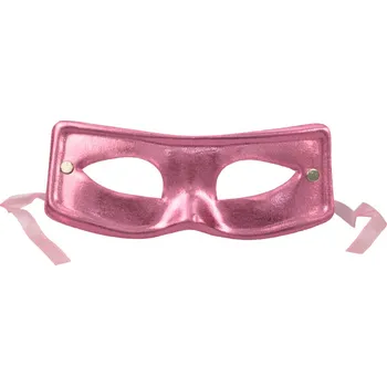 Karnevalová maska Saténová cosplay maska se zavazováním v růžové barvě AR-KM9400ROZ Nové zboží