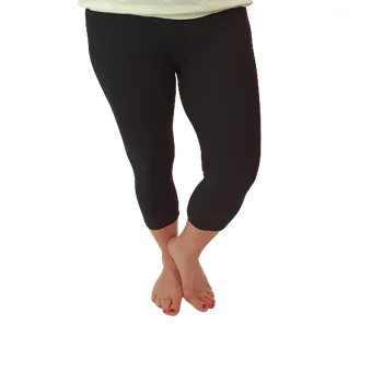 Dámské 3/4 legíny Černé Velikost: 2XL/3XL