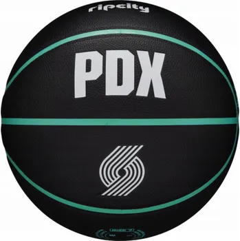 Basketbalový míč Wilson NBA Team City Collector Portland Trail Blazers Ball WZ4016425ID Black 7