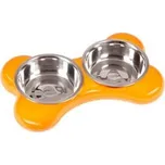 Karlie-Flamingo Miska nerez KOST 2x1500ml/49x30x10/oranžová