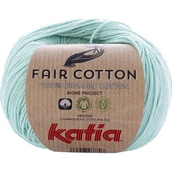 Příze Katia Fair Cotton 29 Pastel Green Pletací příze