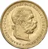 Zlatá mince dvacetikoruna Františka Josefa I. rakouská ražba 1897