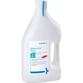 Dezinfekce schülke gigazyme X-tra, 2 l (Tekutý enzymatický mycí přípravek s dezinfekčními účinky, vhodný pro manuální čistění a dezinfekci endoskopů a chirurgických nástrojů.)