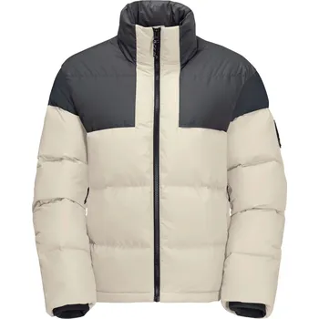 Dámská větrovka Béžovo-černá dámská péřová bunda Jack Wolfskin 365 Fearless Down Jkt W 1206451-5017 Velikost: L