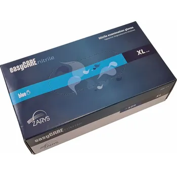 Vyšetřovací rukavice ZARYS easyCARE Vyšetřovací nitrilové rukavice bez pudru 100 ks (Profesionální certifikované nitrilové vyšetřovací rukavice (AQL-1,0) jsou určené k ochraně před viry, bakteriemi, tekutinami.)