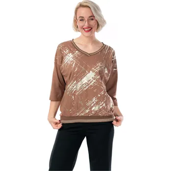 Dámská halenka DOROTA 38/40 Tmavě hnědá