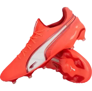 Kopačky Pánské kopačky lisovky Puma King Ultimate FG/AG červené