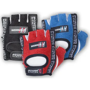 Fitness rukavice Power System PowerSystem rukavice WORKOUT Varianta: red XS