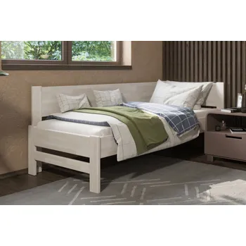 Postel ProSpánek Amelia 90 x 200 cm, levý roh, buk BO102