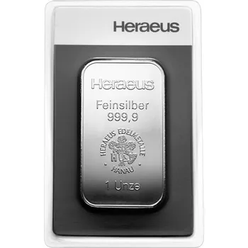 31;1g investiční stříbrný slitek Heraeus