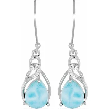 Náušnice Larimar náušnice stříbro Ag 925 VE049767 2 cm, 4,5 g