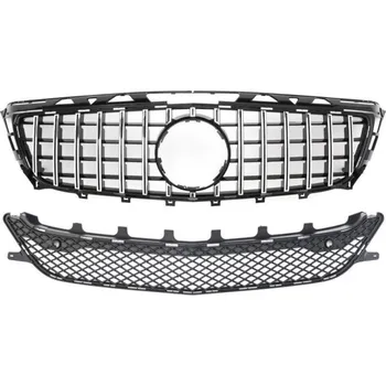 Autodíl PROTEC Přední maska Mercedes W218 CLS 2011-2014 černá+chrom