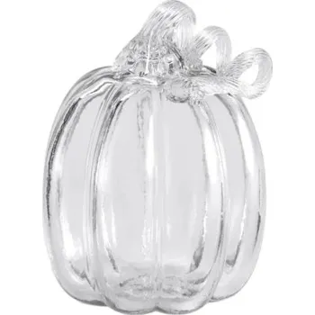 Skleněná dekorace Pumpkin Clear 14 cm