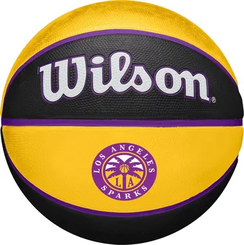 Basketbalový míč Basketbalový míč Wilson WNBA Team Tribute Los Angeles Sparks Ball WTB4600XBLAS Velikost: 6