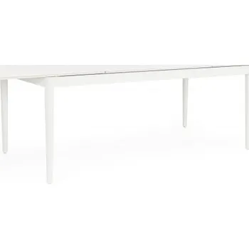 Zahradní stůl BIZZOTTO Rozkládací zahradní stůl NEBULA 200-300x100 cm bílý