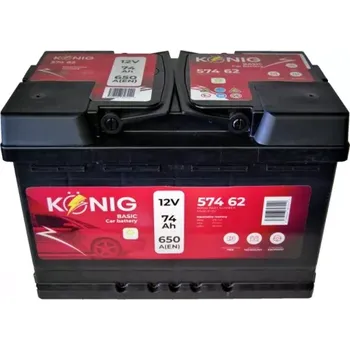 Autobaterie KÖNIG König Basic K57462 12V 74Ah 650A