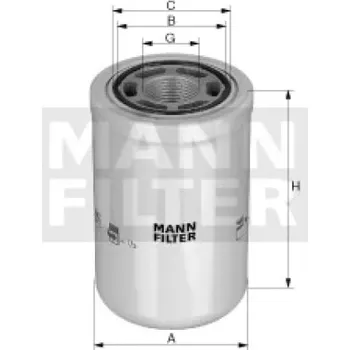 Hydraulický filtr MANN FILTER Filtr hydrauliky WH 1257/2