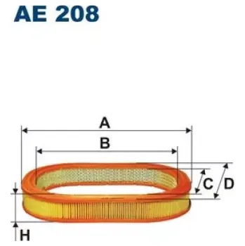 Vzduchový filtr FILTRON Vzduchový filtr AE 208