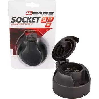 Přívěs k motorovému vozidlu 4CARS ZÁSUVKA NA PŘÍVĚSNÝ VOZÍK PLASTOVÁ 7 PIN