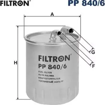 Palivový filtr FILTRON Palivový filtr PP 840/6