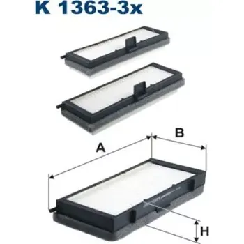 Kabinový filtr FILTRON Kabinový filtr K 1363-3x