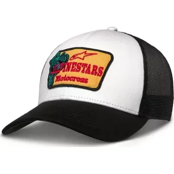 Kšiltovka kšiltovka HARDWARE TRUCKER, ALPINESTARS (bílá/černá)