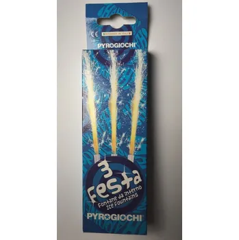 Dortová svíčka Pyrogiochi Fontána na dort bílá 3ks