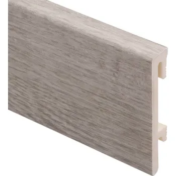 Podlahová lišta soklová Bravo 80mm - Marengo