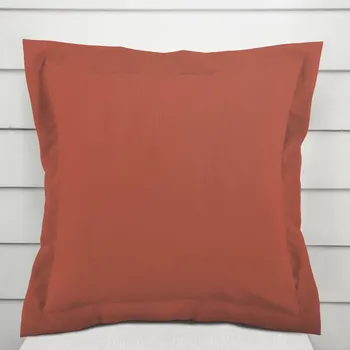Povlak na polštářek Bavlněný saténový povlak na polštář s lemem ST-011 Cihlový 30 x 50 cm