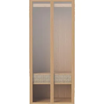 Komoda Bolia Nástěnná skříň Cana s tyčí, oiled oak