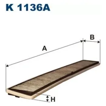 Kabinový filtr FILTRON Kabinový filtr K 1136A