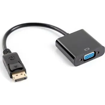 Video kabel Lanberg AD-0002-BK LANBERG adaptér DisplayPort 1.1 na VGA, M/F, kabel 20cm, černý