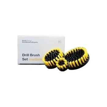 Koch Chemie Drill Brush Set medium - Set 3ks Jemných kartáčků do AKU vrtačky