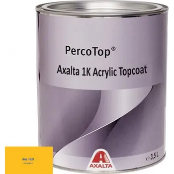 barva na kov Akrylátová 1K barva Axalta RAL 1021 5°lesku stupeň lesku Lesk