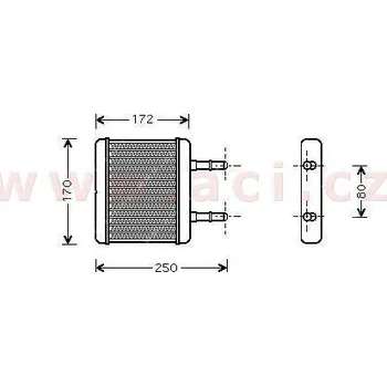 Sahara klimatizace vyhřívání chladiče 1.0i 12v (±AUT ±AC)