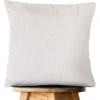 Povlak na polštářek Plyšový dekorační povlak na polštář PL-003 Světle béžový/světle hnědý 50 x 50 cm