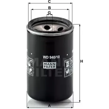 Hydraulický filtr MANN FILTER Filtr hydrauliky WD 940/10