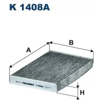 Kabinový filtr FILTRON Kabinový filtr K 1408A