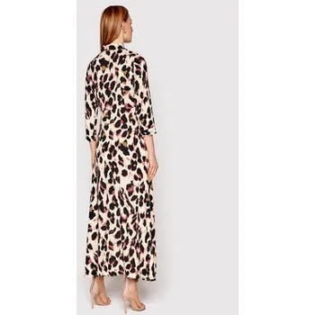 Dámské šaty YAS Košilové šaty Savanna 26022663 Béžová Regular Fit XS