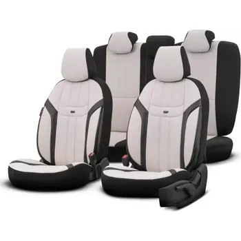 Potah sedadla AMIO Sada autopotahů OTOM SWAN 503 BEIGE 3-ZIP