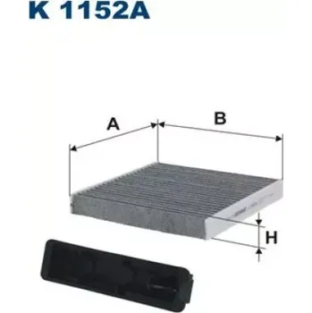 Kabinový filtr FILTRON Kabinový filtr K 1152A