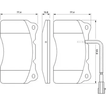Brzdová destička BOSCH Sada brzdových doštiček 0 986 494 067